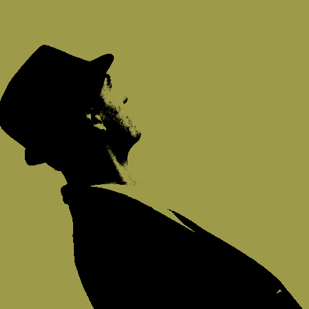 A Silly Parade – Lukas M. der LeoNERD in a pastel-tinted posterized version of the picture