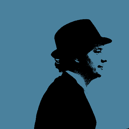 A Silly Parade – Der Bürgermeister in a pastel-tinted posterized version of the picture